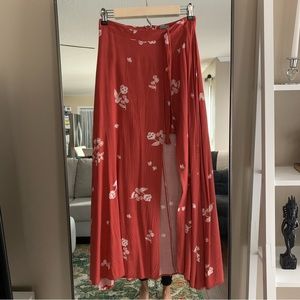 Slit-thigh Maxi Skirt